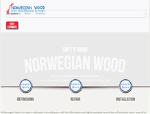 Tablet Screenshot of norwegianwoodfloors.com